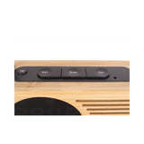 Alarm clock Retro Radio bamboo, Bamboo, Natural