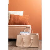 Magazine holder Mellow, Taupe