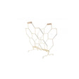 Magazine Rack Honeycomb, Gold plated, Gold