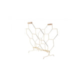 Magazine Rack Honeycomb, Gold plated, Gold