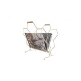 Magazine Rack Honeycomb, Gold plated, Gold