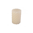 Pillar candle Swirl medium, Ivory