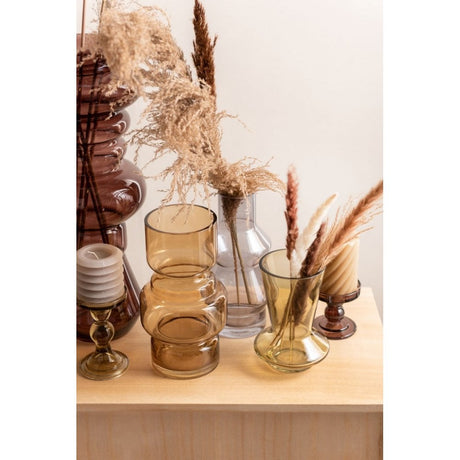 Pillar candle Swirl medium, Ivory