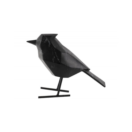 Statue Bird large marble, Black