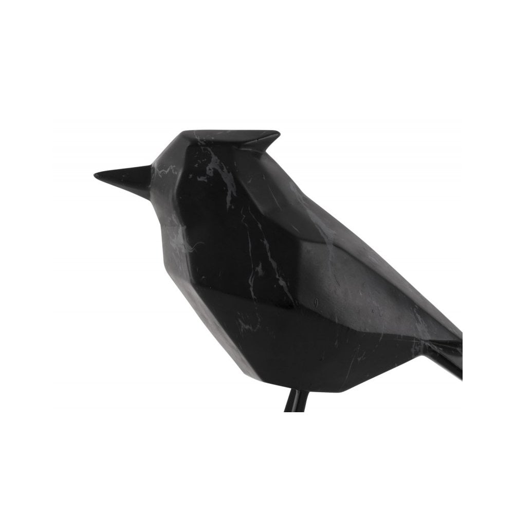 Statue Bird large marble, Black