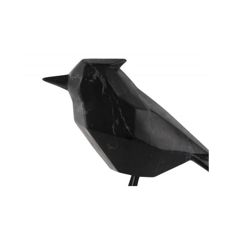 Statue Bird large marble, Black