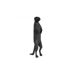 Statue Origami Meerkat, Black