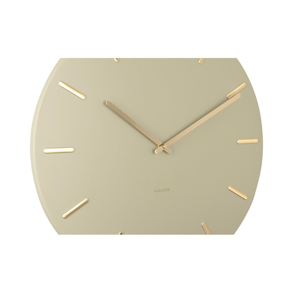 Wall Clock Charm, Olive green, Green