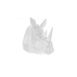 Wall Hanger Origami Rhino, White