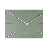 Wall Clock Discreet, Jungle green, Green