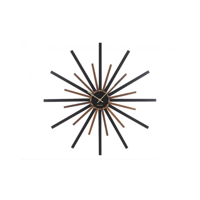 Wall Clock Diva, Black, Brown