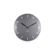 Wall Clock Leaf, Dark grey, Grey