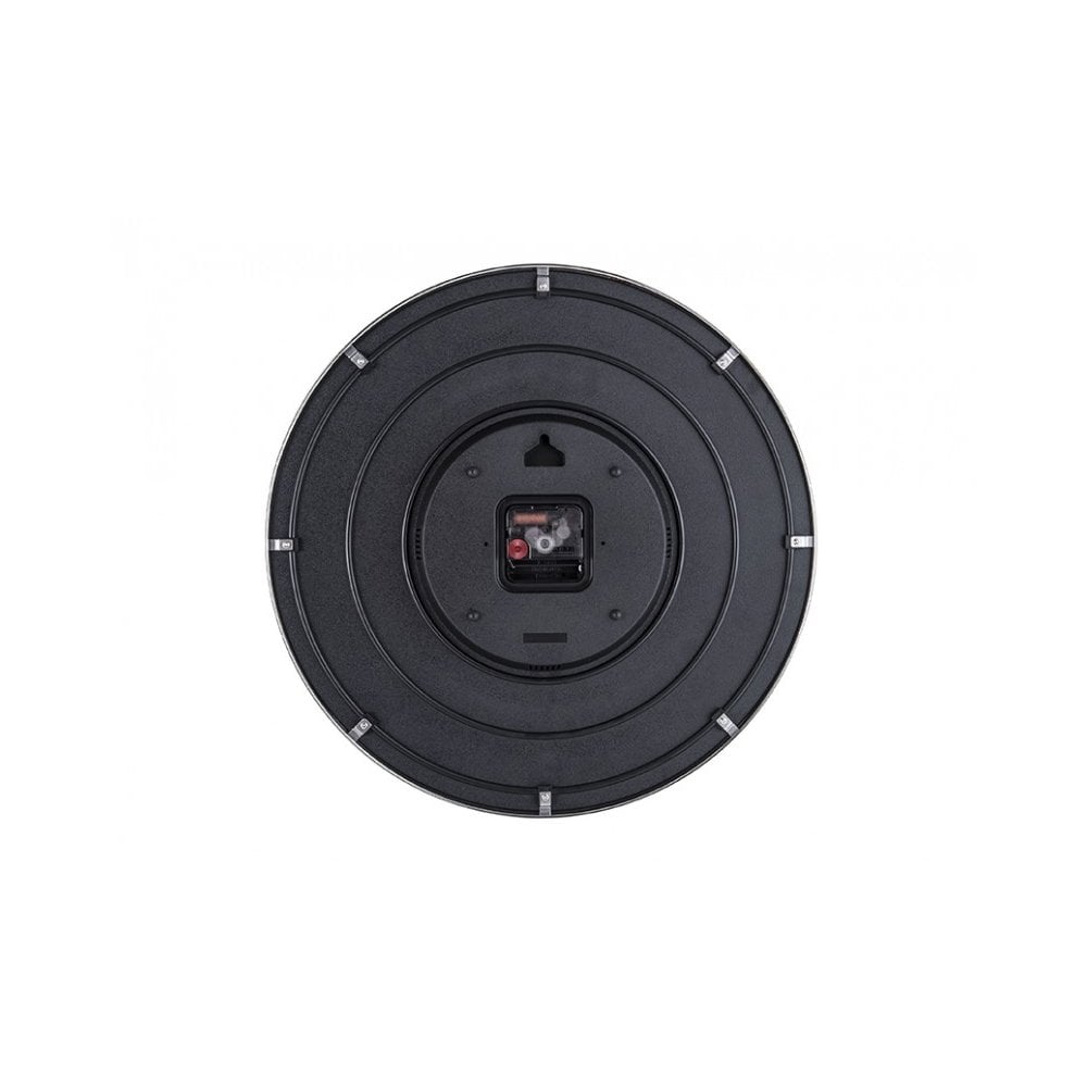 Wall Clock Leaf, Dark grey, Grey