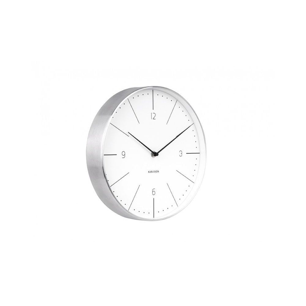 Wall Clock Normann Numbers, White