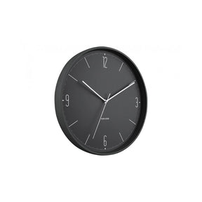 Wall Clock Numbers & Lines, Black