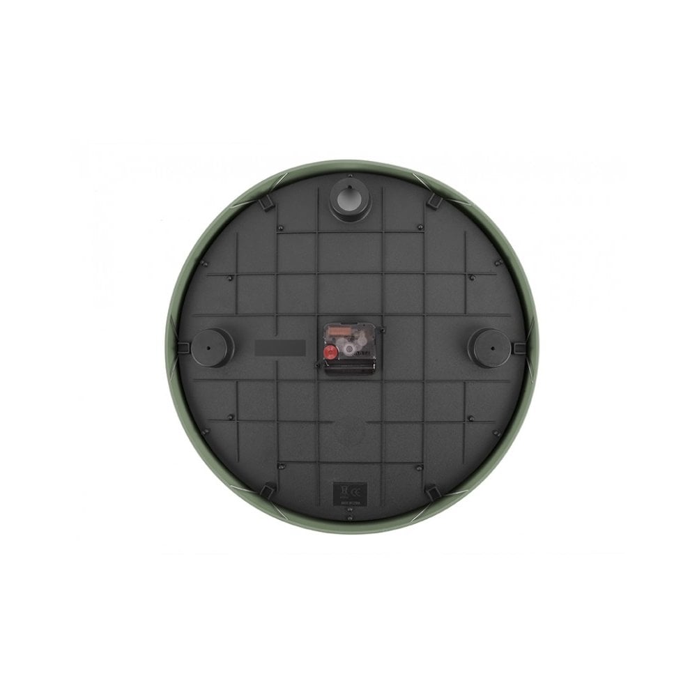 Wall Clock Numbers & Lines, Jungle green, Green