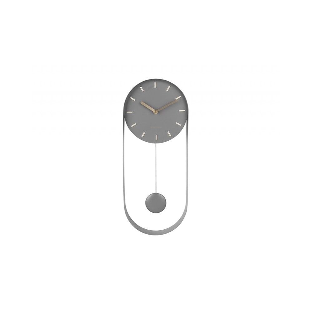 Wall Clock Pendulum Charm, Grey