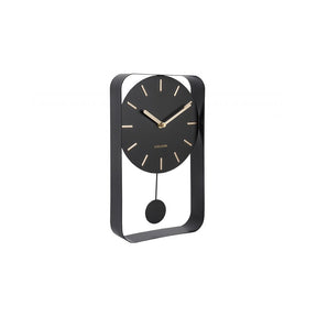 Wall Clock Pendulum Charm Small, Black