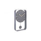 Wall Clock Pendulum Charm Small, Grey