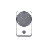 Wall Clock Pendulum Charm Small, Grey