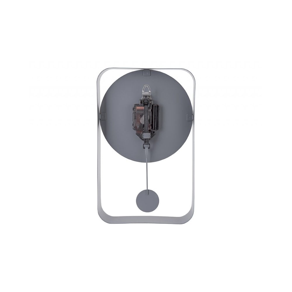 Wall Clock Pendulum Charm Small, Grey