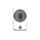 Wall Clock Pendulum Charm Small, Grey