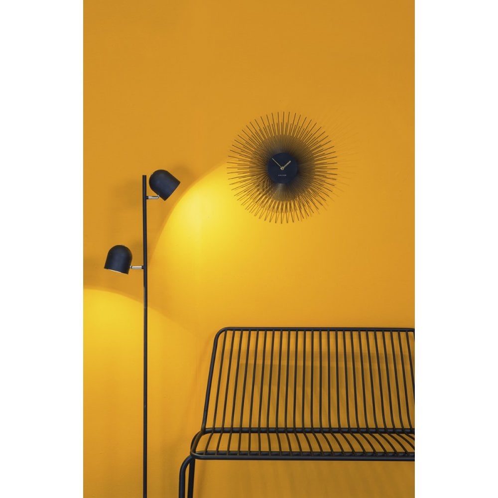 Wall Clock Peony, Gold