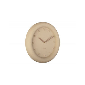 Wall clock Petra, Sand brown, Brown