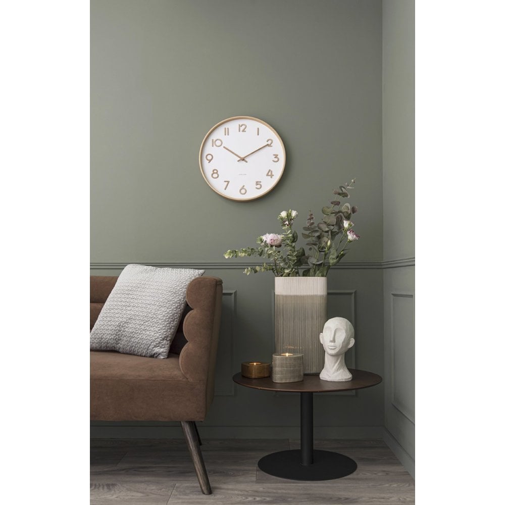 Wall Clock Pure Medium Dial, White