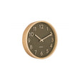 Wall clock Pure wood grain small, Moss green, Green