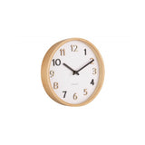 Wall clock Pure wood grain small, Multicolor