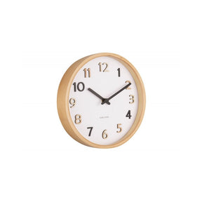 Wall clock Pure wood grain small, Multicolor