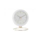 Table Clock Globe, White