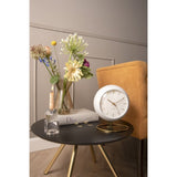 Table Clock Globe, White