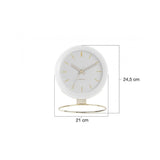 Table Clock Globe, White