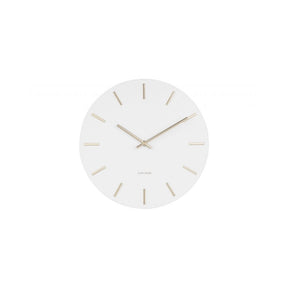 Wall Clock Charm Small, White