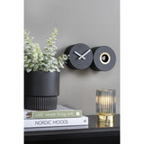 Wall Clock Duo Cuckoo, Black
