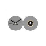 Wall Clock Duo Cuckoo, Mouse grey, Grey
