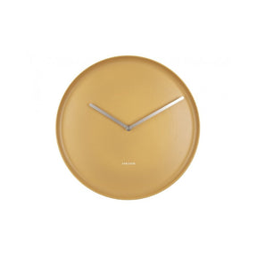Wall Clock Plate, Ochre yellow, Yellow