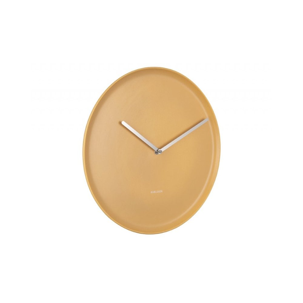 Wall Clock Plate, Ochre yellow, Yellow