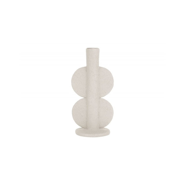 Candle holder Double Bubble, Ivory