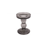 Candle holder Glass Art medium, Black