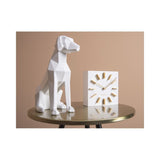 Statue Origami Dog Sitting, White