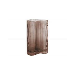 Vase Allure Wave large, Chocolate brown, Brown