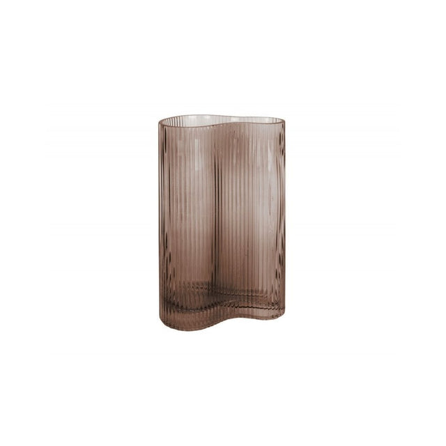 Vase Allure Wave large, Chocolate brown, Brown