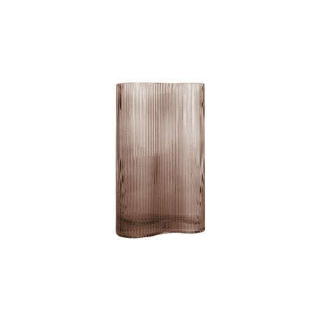 Vase Allure Wave large, Chocolate brown, Brown