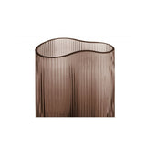 Vase Allure Wave large, Chocolate brown, Brown