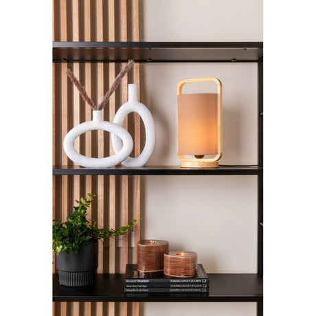 Vase Ring Oval High, Ivory