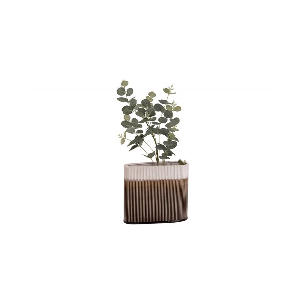 Vase Triangle Small, Brown