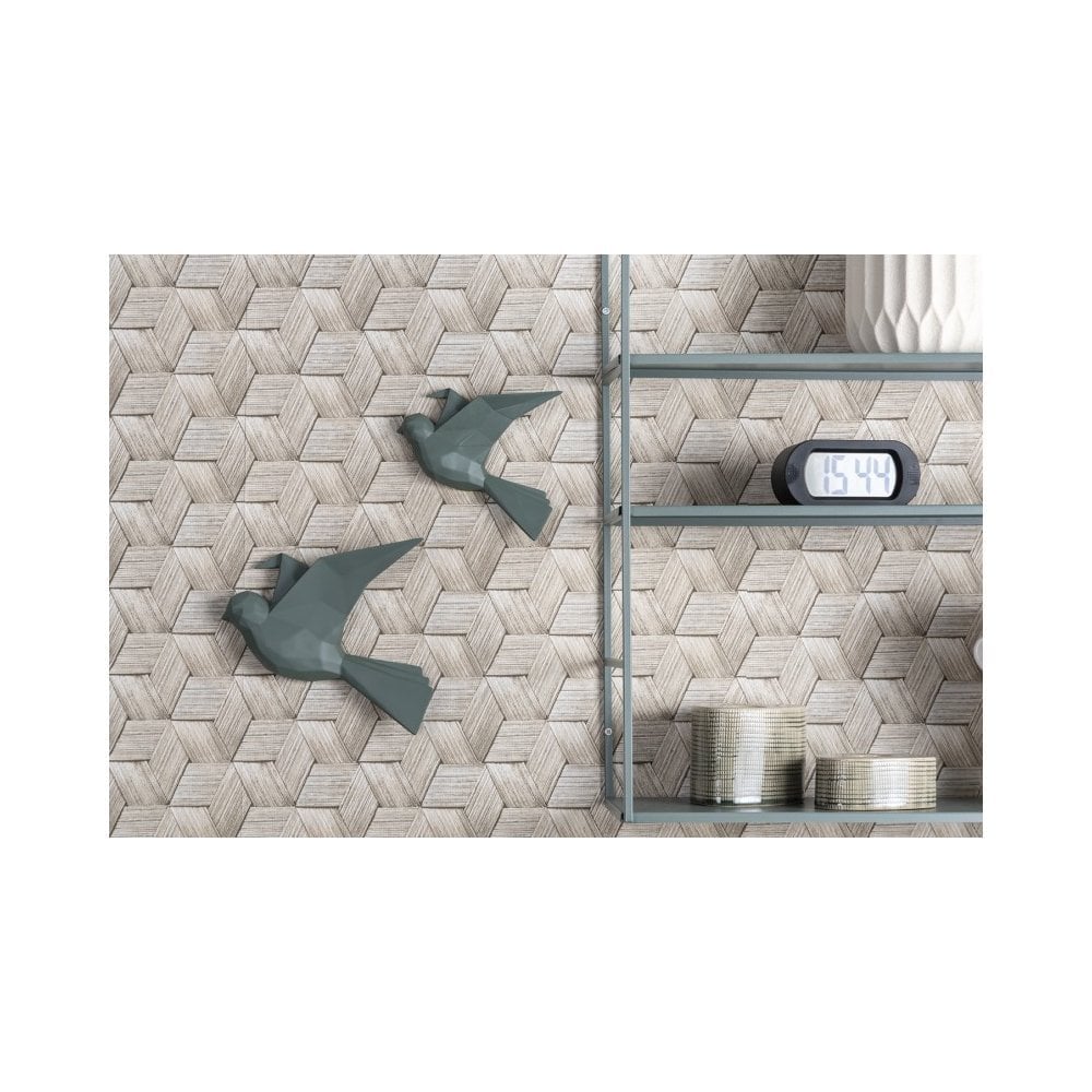 Wall Hanger Origami Bird Large, Jungle green, Green